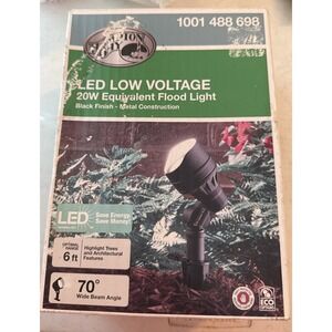 Hampton Bay LED Low Voltage Flood Light 20W Equivalent Black Landscape